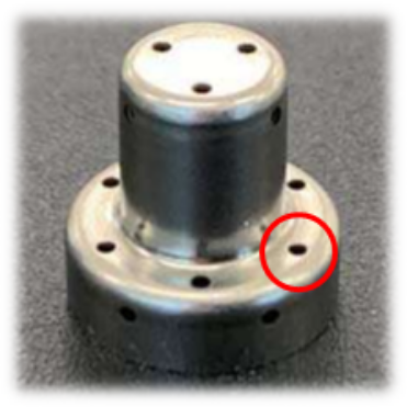 車載センサ部品十数個の微細孔に重要機能がある