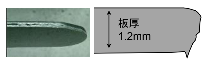 せん断加工工程(ラフトリム)